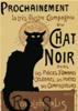 STAMPA VINTAGE 44X33 CHAT NOIR