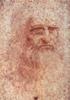 CARTOLINE DISEGNI LEONARDO DA VINCI AUTORITRATTO