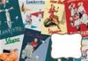 SET 4 BIGLIETTI CON BUSTA - VESPA E LAMBRETTA