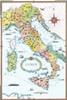 CARTA POSTER F.TO 50X70 - ITALIA DELLE REGIONI