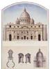 CARTA POSTER F.TO 50X70 ARCHITETTURA ROMA SAN PIETRO 