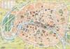CARTA POSTER F.TO 50X70 - PARIGI MAPPA 2