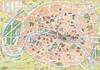 CARTA POSTER F.TO 50X70 PARIGI MAPPA 2