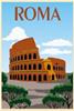 CARTOLINA D'ARTE ITALIA - ROMA COLOSSEO VINTAGE