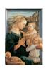 STAMPA SACRA 33X44 - FILIPPO LIPPI MADONNA COL BAMBINO E DUE ANGELI