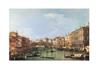 STAMPA ARTISTICA 33X44 - VENEZIA PONTE DI RIALTO - CANALETTO
