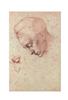 STAMPA DISEGNI 33X44 - MICHELANGELO STUDIO DI UNA TESTA - GALLERIA BUONARROTI