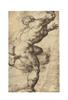 STAMPA DISEGNI 33X44 - MICHELANGELO STUDIO PER UN NUDO