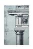STAMPA DISEGNI 33X44 - ARCHITETTURA CAPITELLO DORICO