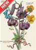 BIGLIETTO CON BUSTA FIORI BOUQUET DI FIORI
