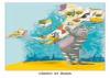 CARTOLINA D'ARTE VINTAGE - GATTI IN ITALIA