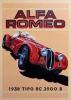 CARTOLINA D'ARTE VINTAGE - ALFA ROMEO