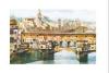 STAMPA ARTISTICA 33X44 - FIRENZE PONTE VECCHIO - BRANDEIS