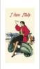 STAMPA VINTAGE 33X44 - I LOVE ITALY