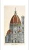 STAMPA VINTAGE 33X44 - ARCHITETTURA FIRENZE DUOMO 