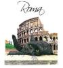 T-SHIRT GATTO ROMA COLOSSEO MISURA L