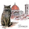 T-SHIRT GATTO FIRENZE MISURA L