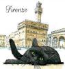 SHOPPER GATTO NERO SDRAIATO FIRENZE PALAZZO VECCHIO