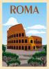 CARTOLINA D'ARTE ITALIA - ROMA COLOSSEO VINTAGE
