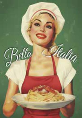 CARTA POSTER F.TO 50X70 - ITALIAN FOOD
