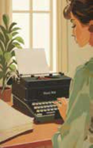STAMPA VINTAGE 33X44 - MACCHINA DA SCRIVERE